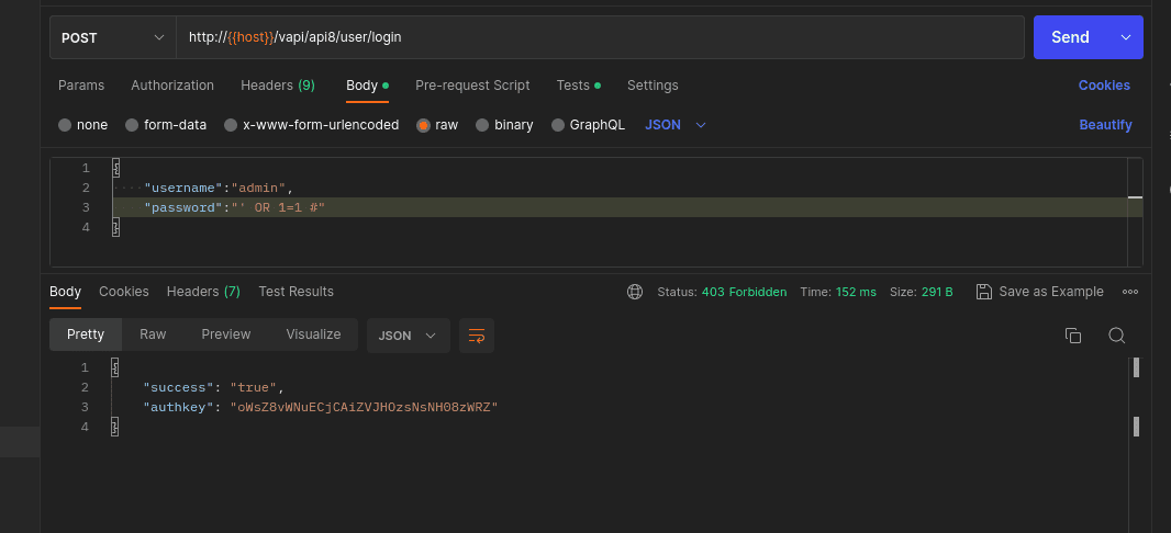 sql-password-field-postman